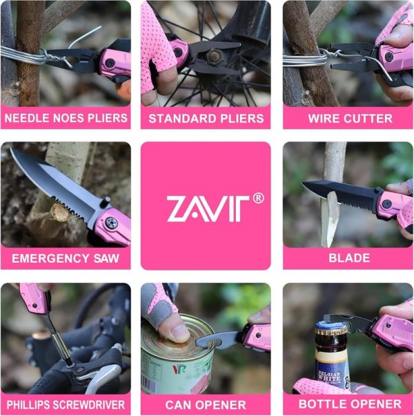 Unique Pink Multitool Knife - Best Gift For Women - Image 5
