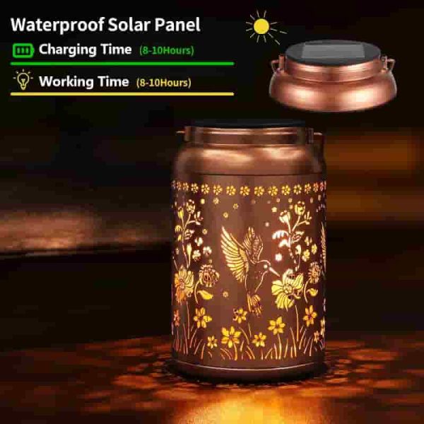 Best Solar Hummingbird Lanterns For Outdoor Decor Gifts - Image 2