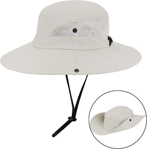 Best Women's Uv Protection Foldable Sun Hat With Ponytail Hole - Image 2