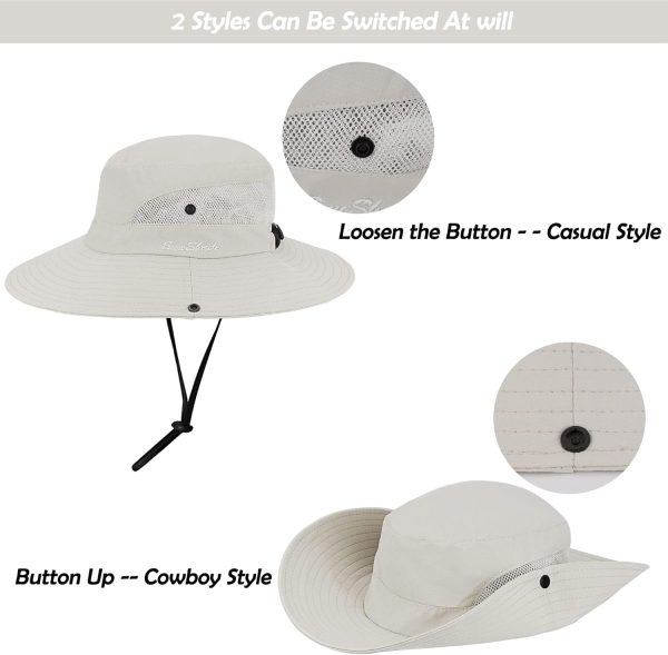 Best Women's Uv Protection Foldable Sun Hat With Ponytail Hole - Image 4