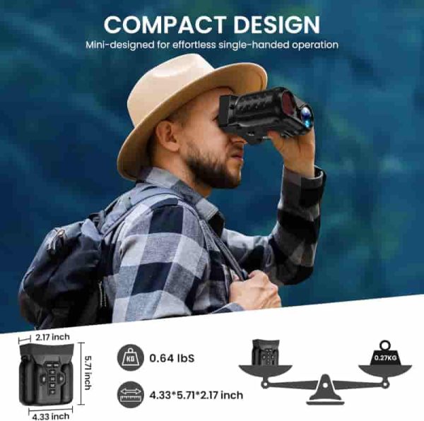 4k Night Vision Goggles With 10x Zoom & Infrared - Best For Wildlife - Image 2