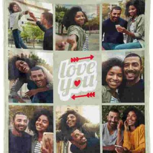 Ships Next Day: Personalized Photo Blanket - Custom Gift Usa