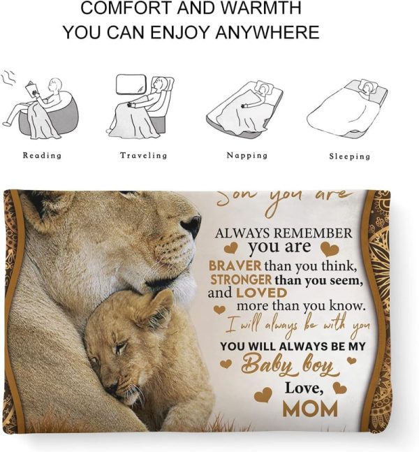 Sentimental Blanket Gift For Son From Mom - Perfect For Special Occasions - Image 3