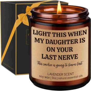 Funny Son-in-law Gift Candle - Fathers Day & Birthday Ideas