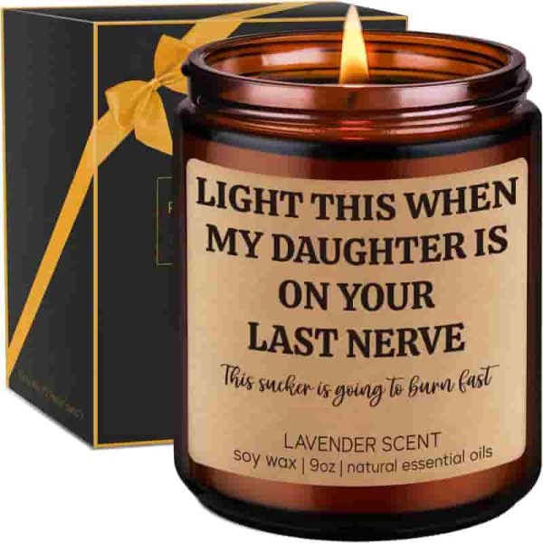 Funny Son-in-law Gift Candle - Fathers Day & Birthday Ideas