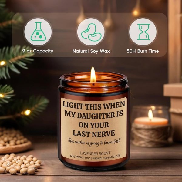 Funny Son-in-law Gift Candle - Fathers Day & Birthday Ideas - Image 3