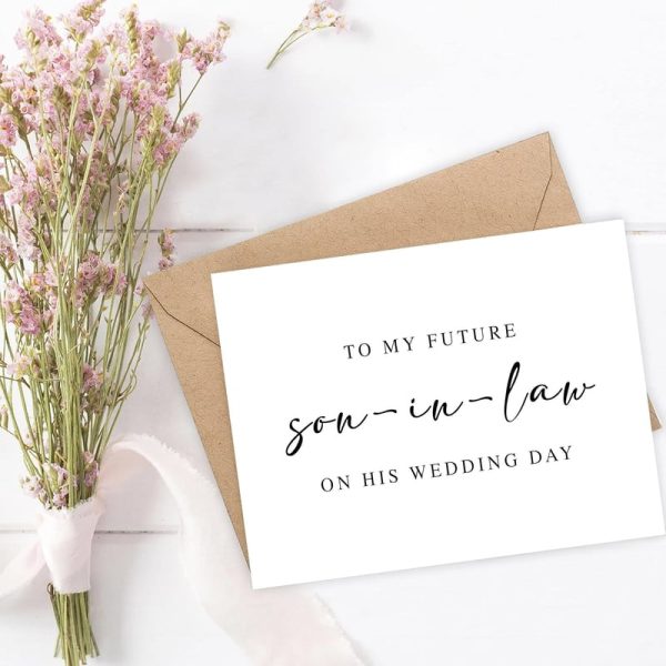 Wedding Card For Future Son-in-law From Mother Of Bride, 5x7 - Image 2