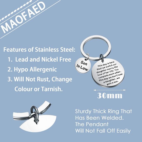 Best Wedding Gift For Son-in-law – Keychain From In-laws - Image 2