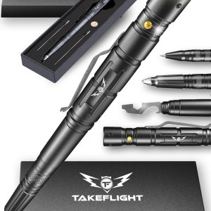 Best Tactical Pen With Flashlight & Survival Tools Gift Set