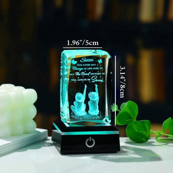Best Sister Gift: Led Crystal Keepsake For Birthday - Image 4