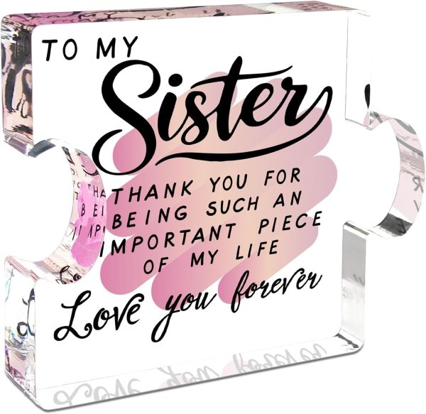 Best Sister Acrylic Puzzle Plaque - Perfect Gift For Sisters