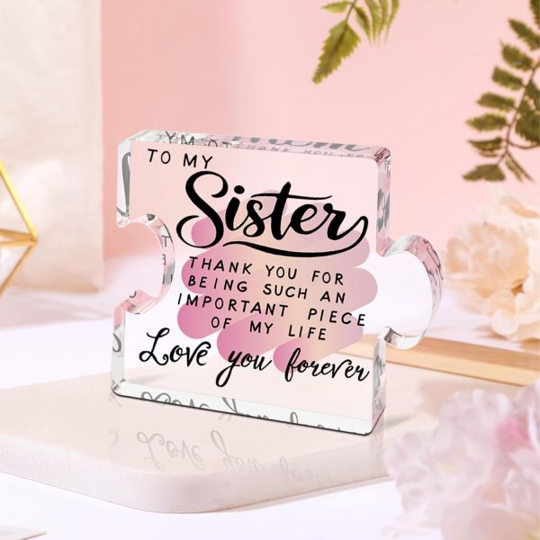 Best Sister Acrylic Puzzle Plaque - Perfect Gift For Sisters - Image 6