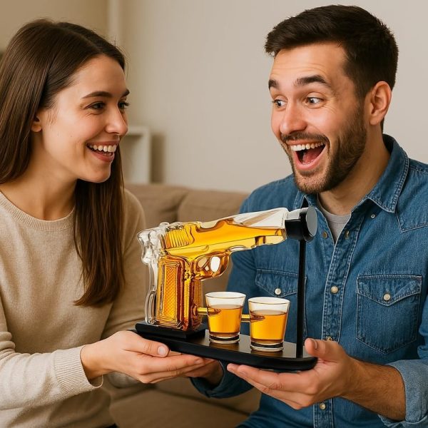 Unique Whiskey Gun Decanter Set - Perfect Gift For Men And Dad - Image 3