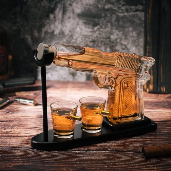 Unique Whiskey Gun Decanter Set - Perfect Gift For Men And Dad - Image 5