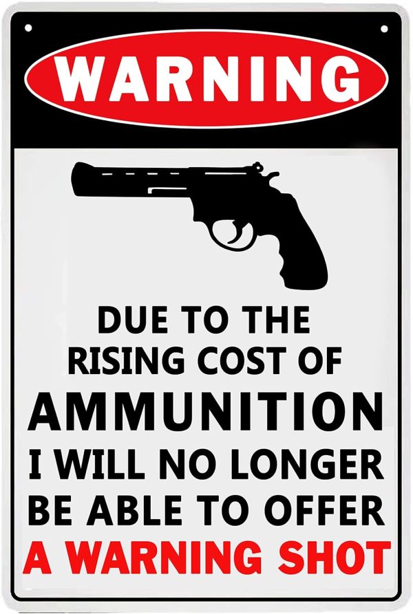 Best Vintage Garage Warning Sign - Man Cave Gift 12x8