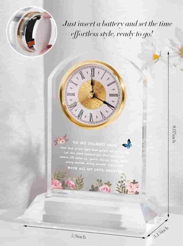 Best Mom Gifts - Engraved Clock For Birthday, Christmas & More - Image 2