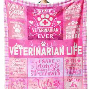 Best Veterinarian Gifts Blanket For Women - 60x50 Inches