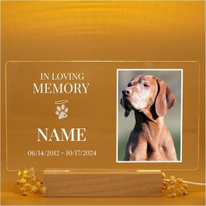Personalized Dog Memorial Acrylic Plaque - Loss Of Pet Gift