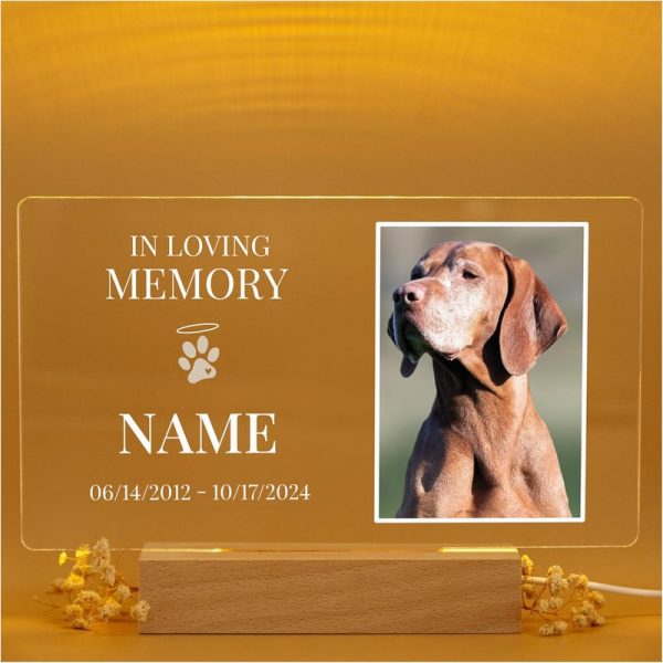 Personalized Dog Memorial Acrylic Plaque - Loss Of Pet Gift