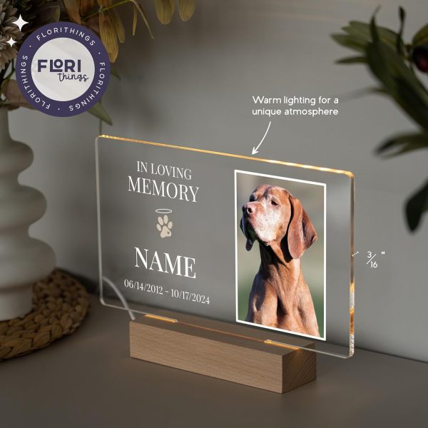 Personalized Dog Memorial Acrylic Plaque - Loss Of Pet Gift - Image 2