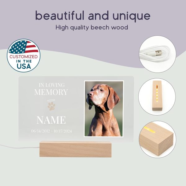 Personalized Dog Memorial Acrylic Plaque - Loss Of Pet Gift - Image 3