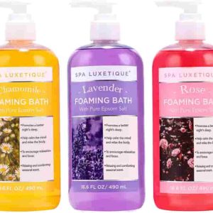 Spa Luxetique Bubble Bath Set: Epsom Salt & Essential Oils