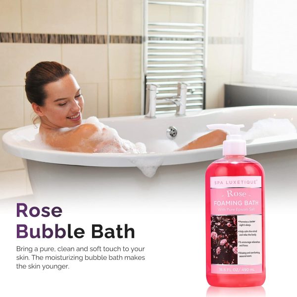 Spa Luxetique Bubble Bath Set: Epsom Salt & Essential Oils - Image 3