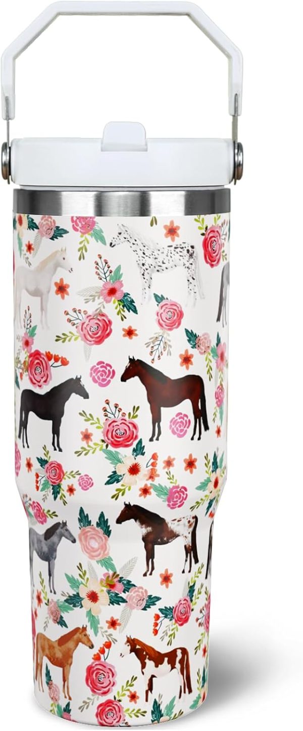 Best 30 Oz Horse Tumbler Gift For Horse Lovers