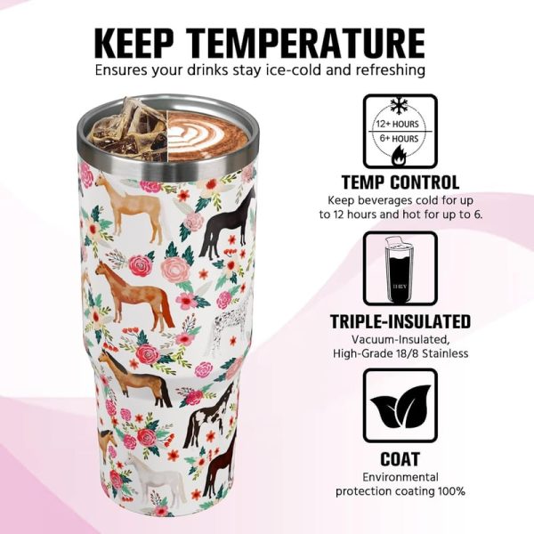 Best 30 Oz Horse Tumbler Gift For Horse Lovers - Image 5