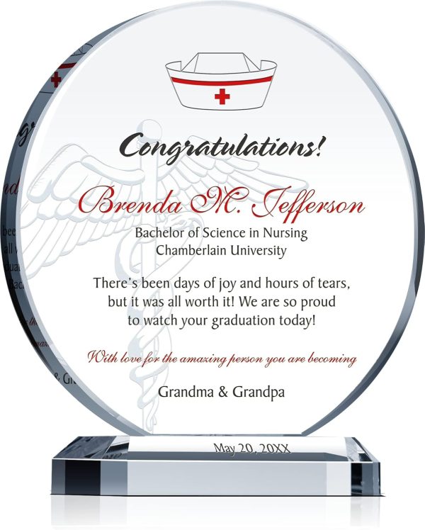 Best Personalized Crystal Nursing Graduation Gift For Her