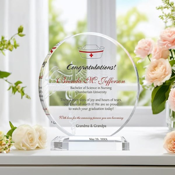 Best Personalized Crystal Nursing Graduation Gift For Her - Image 2