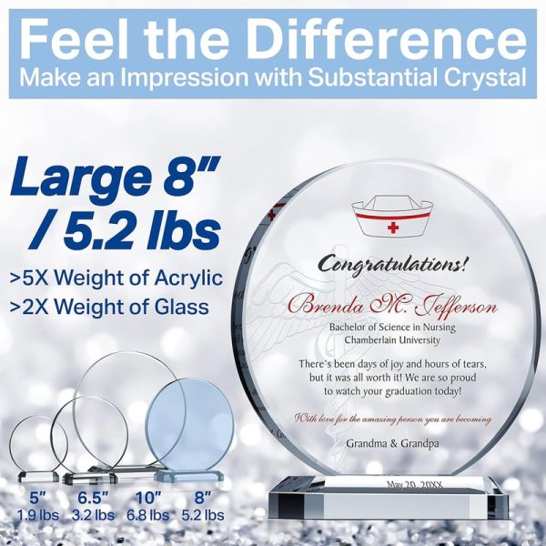 Best Personalized Crystal Nursing Graduation Gift For Her - Image 4