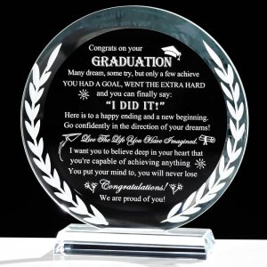 Best 2025 Graduation Gifts – Crystal Plaque For Him & Her