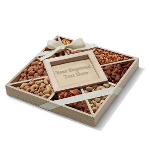 Nutobliss Custom Engraved Nuts Gift Basket - Best Gourmet Gift