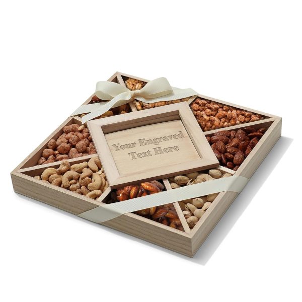 Nutobliss Custom Engraved Nuts Gift Basket - Best Gourmet Gift