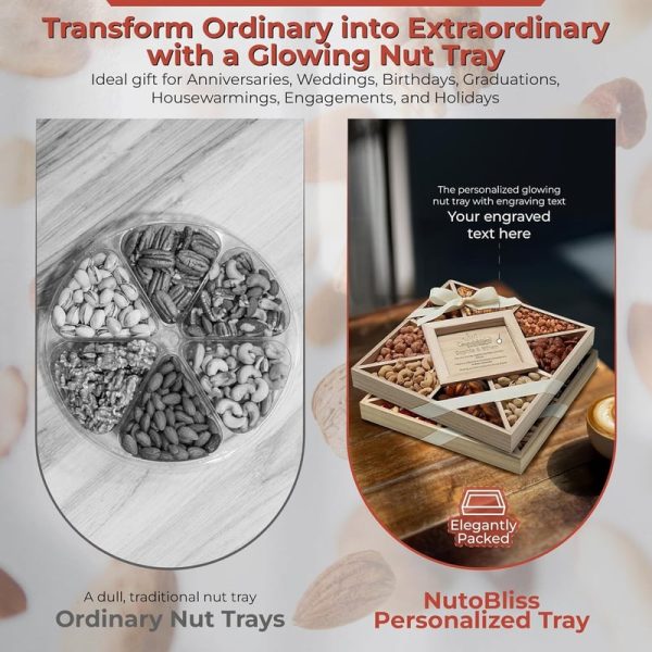 Nutobliss Custom Engraved Nuts Gift Basket - Best Gourmet Gift - Image 4