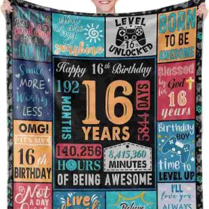 16th Birthday Blanket Gift For Teen Boys - Best 60x50 Blanket