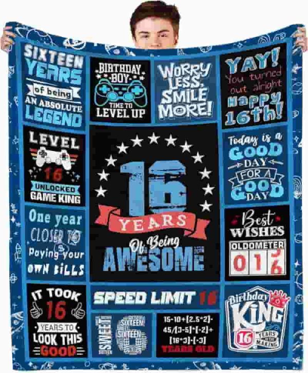 Best 16th Birthday Gifts For Boys - Awesome Blanket