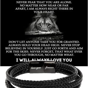 Best Birthday Gift To My Son Bracelet With Message Card & Box