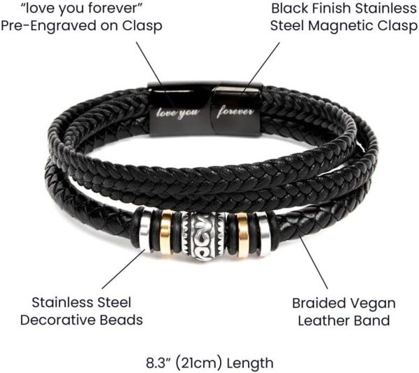Best Birthday Gift To My Son Bracelet With Message Card & Box - Image 2