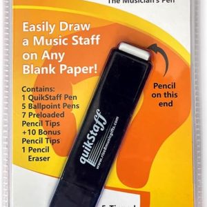 Quikstaff Musician's Pen - Easy Music Staff Drawing Tool