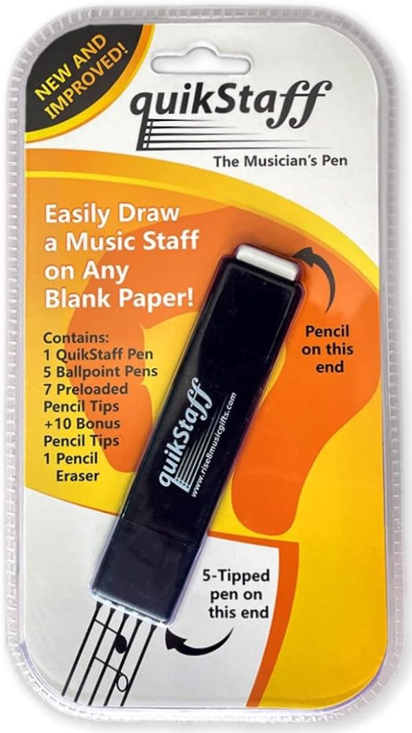 Quikstaff Musician's Pen - Easy Music Staff Drawing Tool