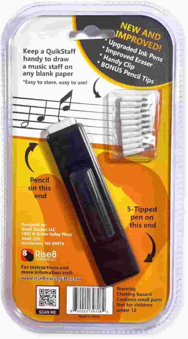 Quikstaff Musician's Pen - Easy Music Staff Drawing Tool - Image 3
