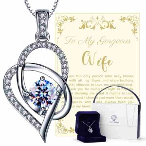 Best Anniversary Jewelry Gift: 1 Carat Moissanite Necklace
