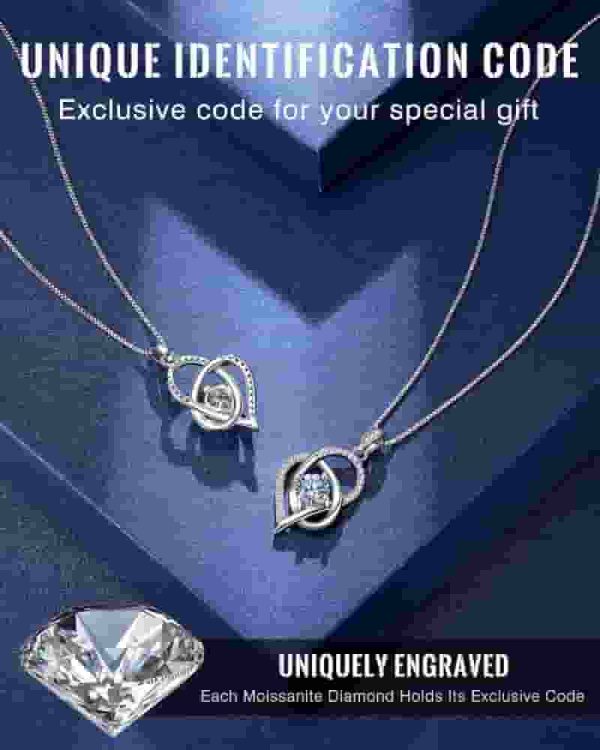 Best Anniversary Jewelry Gift: 1 Carat Moissanite Necklace - Image 4