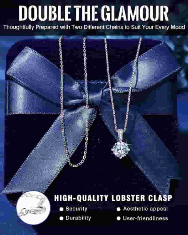 Best Anniversary Necklace: 2ct Moissanite For Wife - Image 3