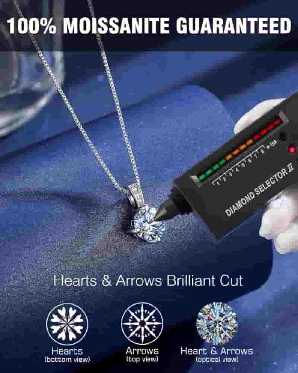 Best Anniversary Necklace: 2ct Moissanite For Wife - Image 5