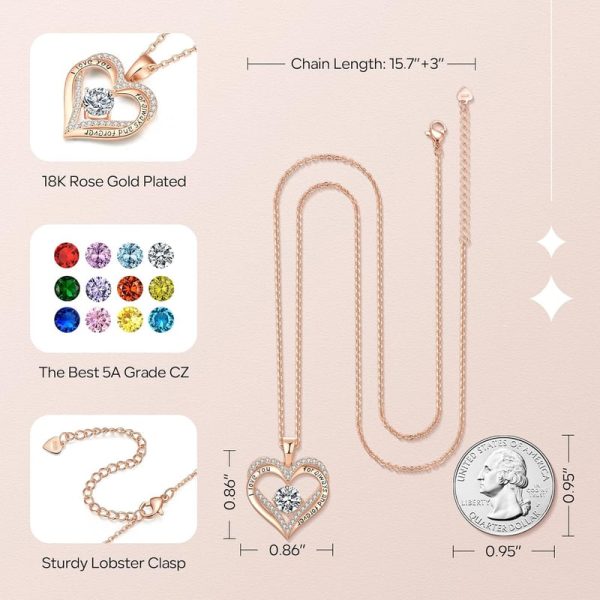 18k Rose Gold Necklace - Perfect Birthday Gift For Her - Image 4