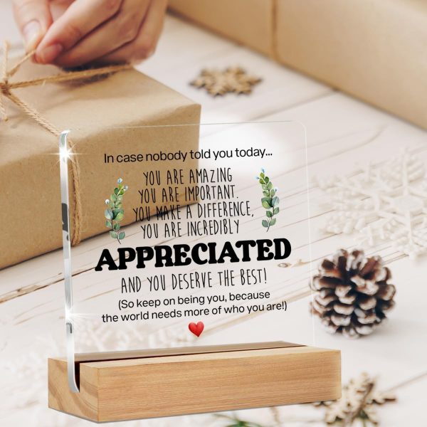 Best Inspirational Desk Sign - Thank You Gift For Women Men Friends - Image 2