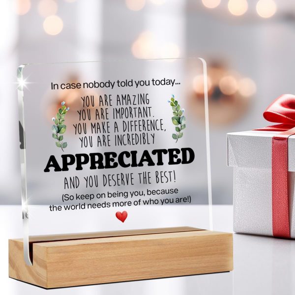 Best Inspirational Desk Sign - Thank You Gift For Women Men Friends - Image 4